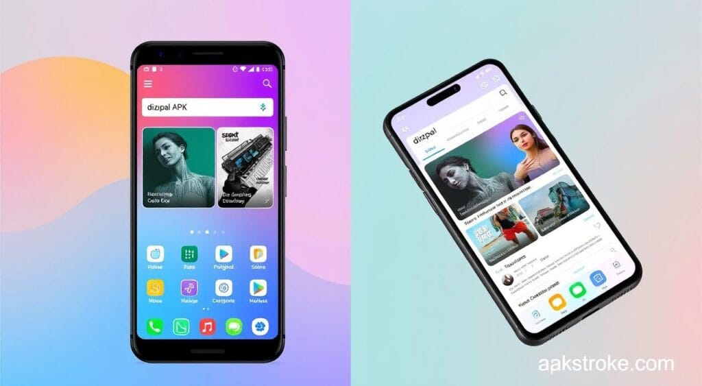 dizipal APK user interface comparison
