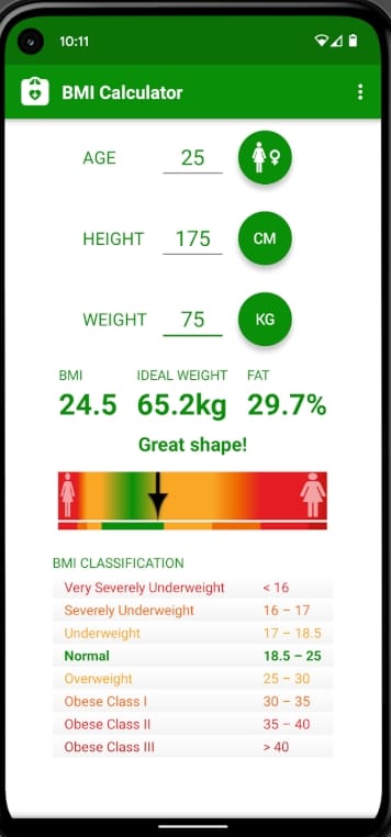 BMI Calculator Pro Mod APK 2.29 (Ad-Free)